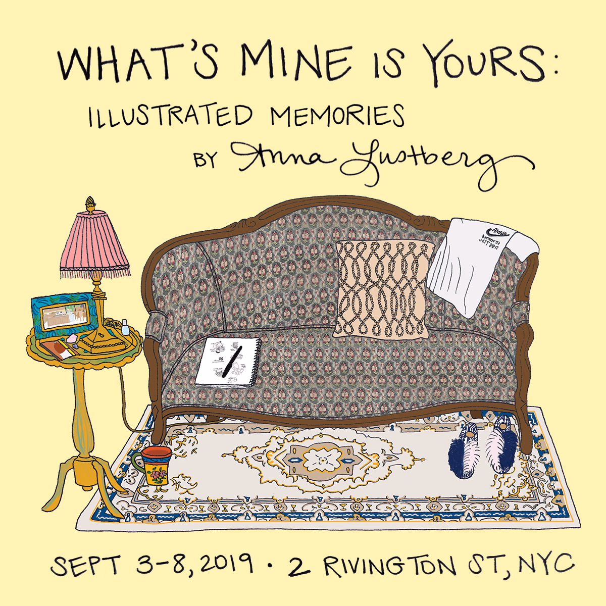 Anna Lustberg: 'What's Mine is Yours,' Illustrated Memories pop up