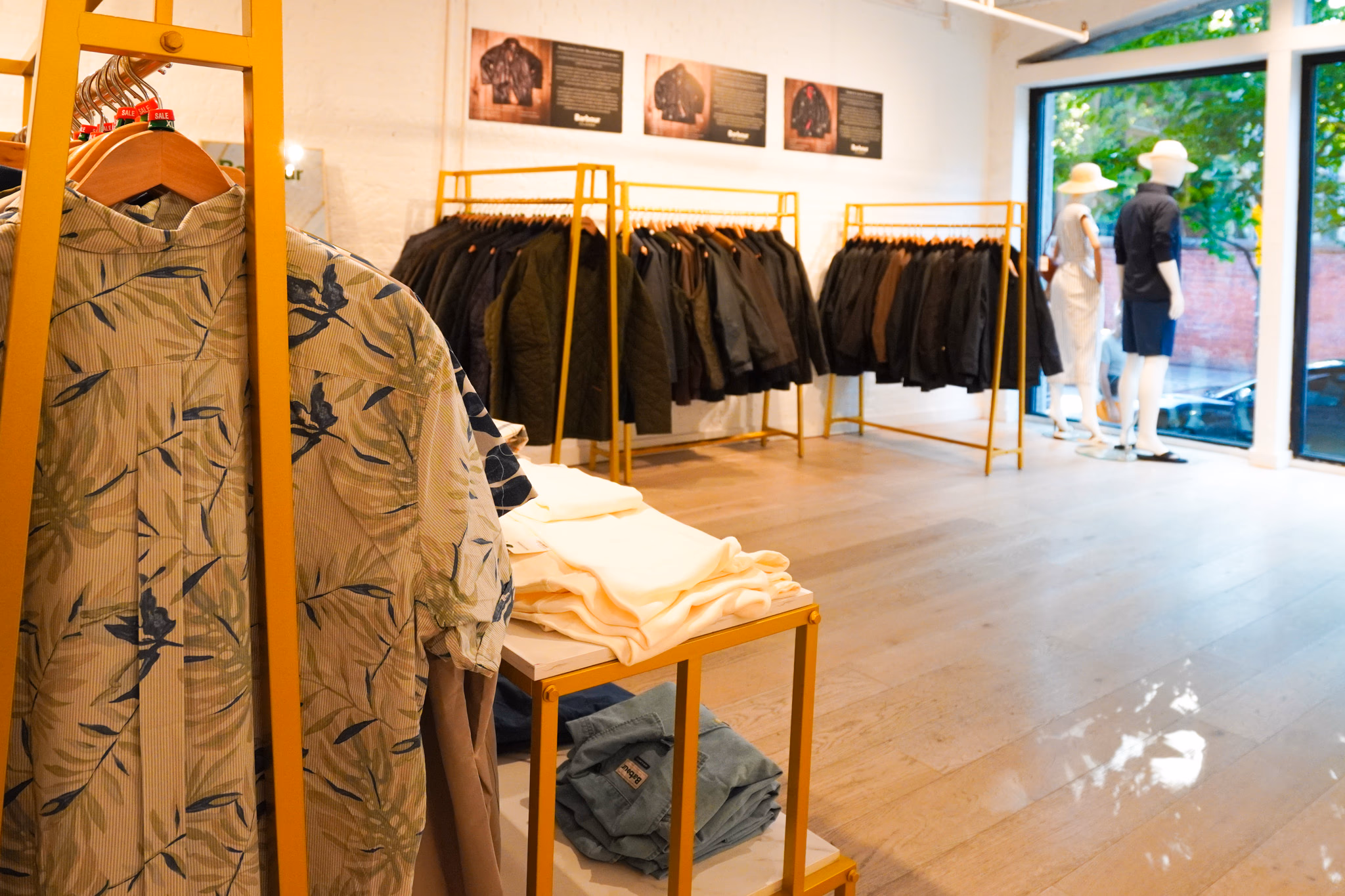 Barbour End-of-Season Sample Sale pop up at 262 Mott Street
