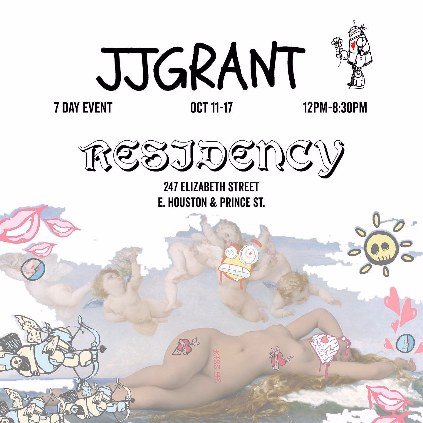JJ Grant pop up
