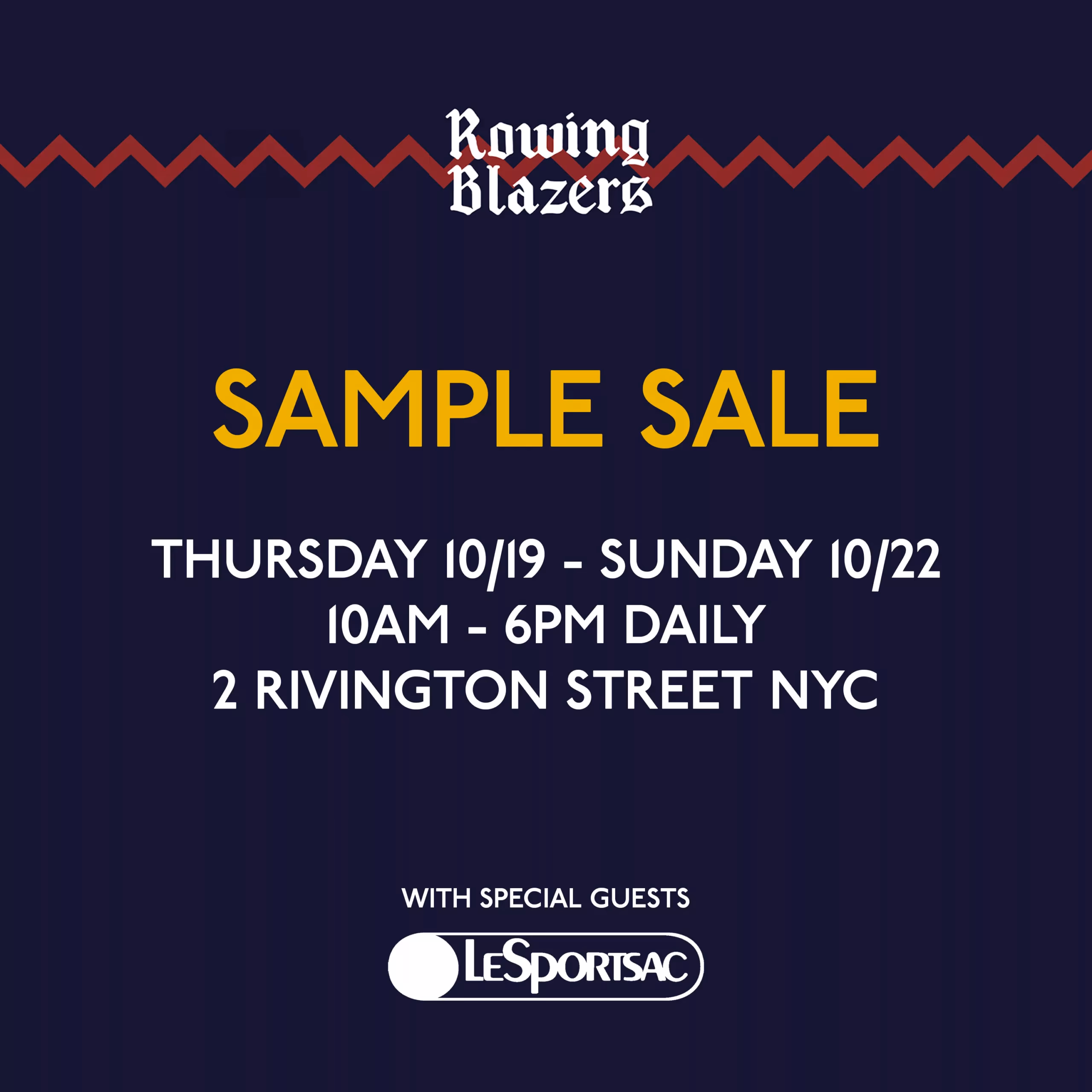 Rowing Blazers pop up