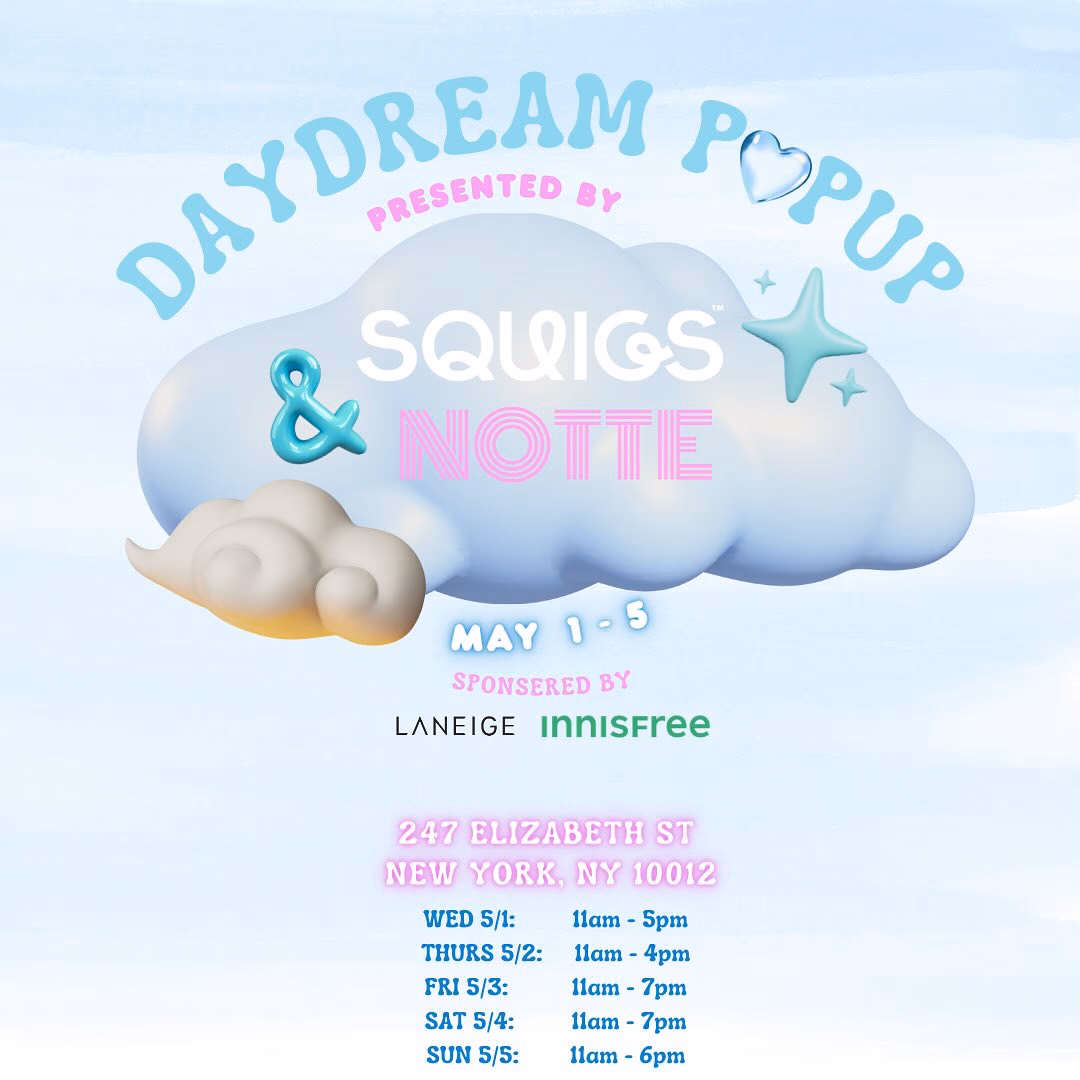 Squigs x Notte pop up