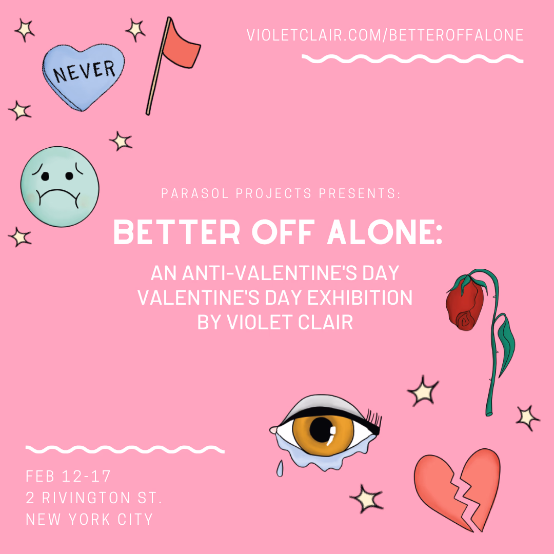 Violet Clair: Better Off Alone pop up